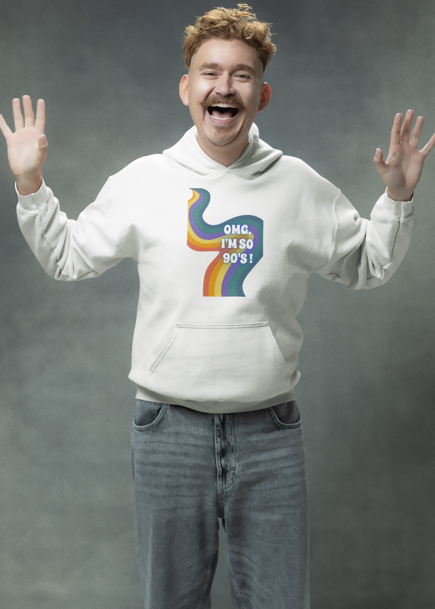 Bilkool OMG I'm So 90's Cotton Hoodies