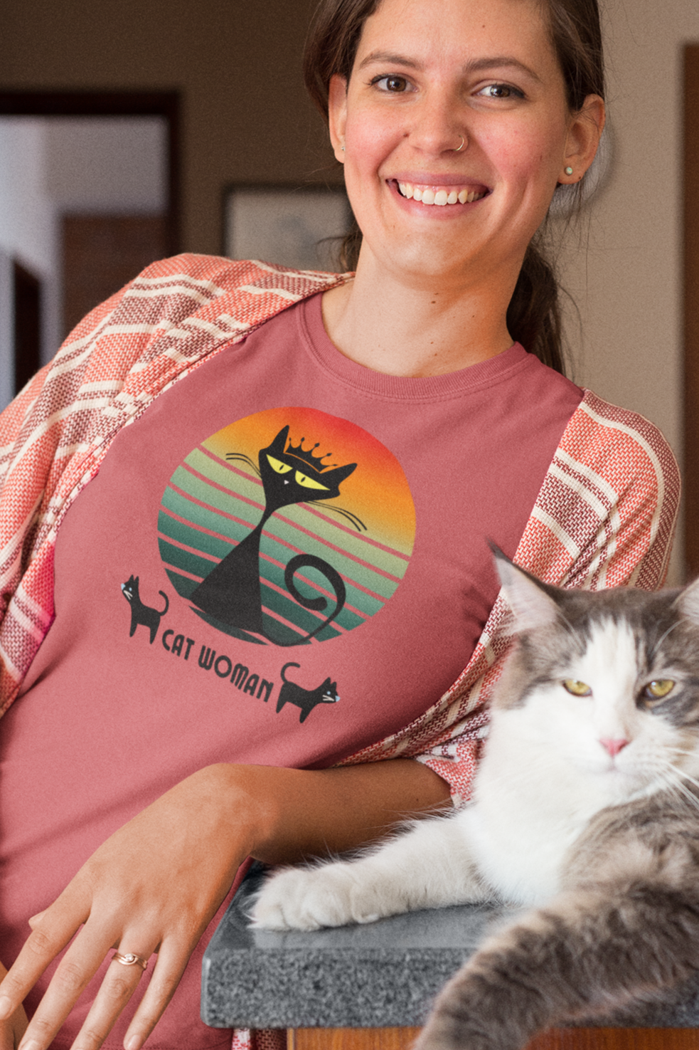 Bilkool Catwoman Oversized T-Shirt Design for Women