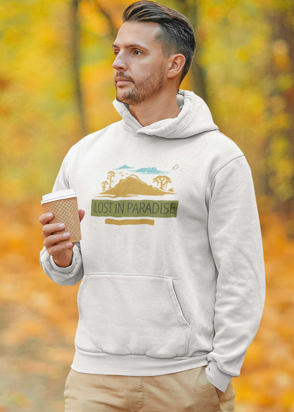 Bilkool Lost In Paradise Cotton Hoodies