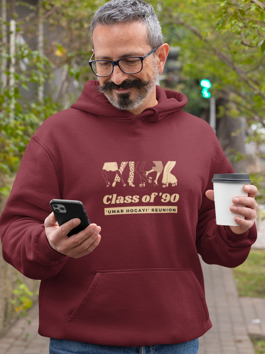 Bilkool Class Of 90s Cotton Hoodies