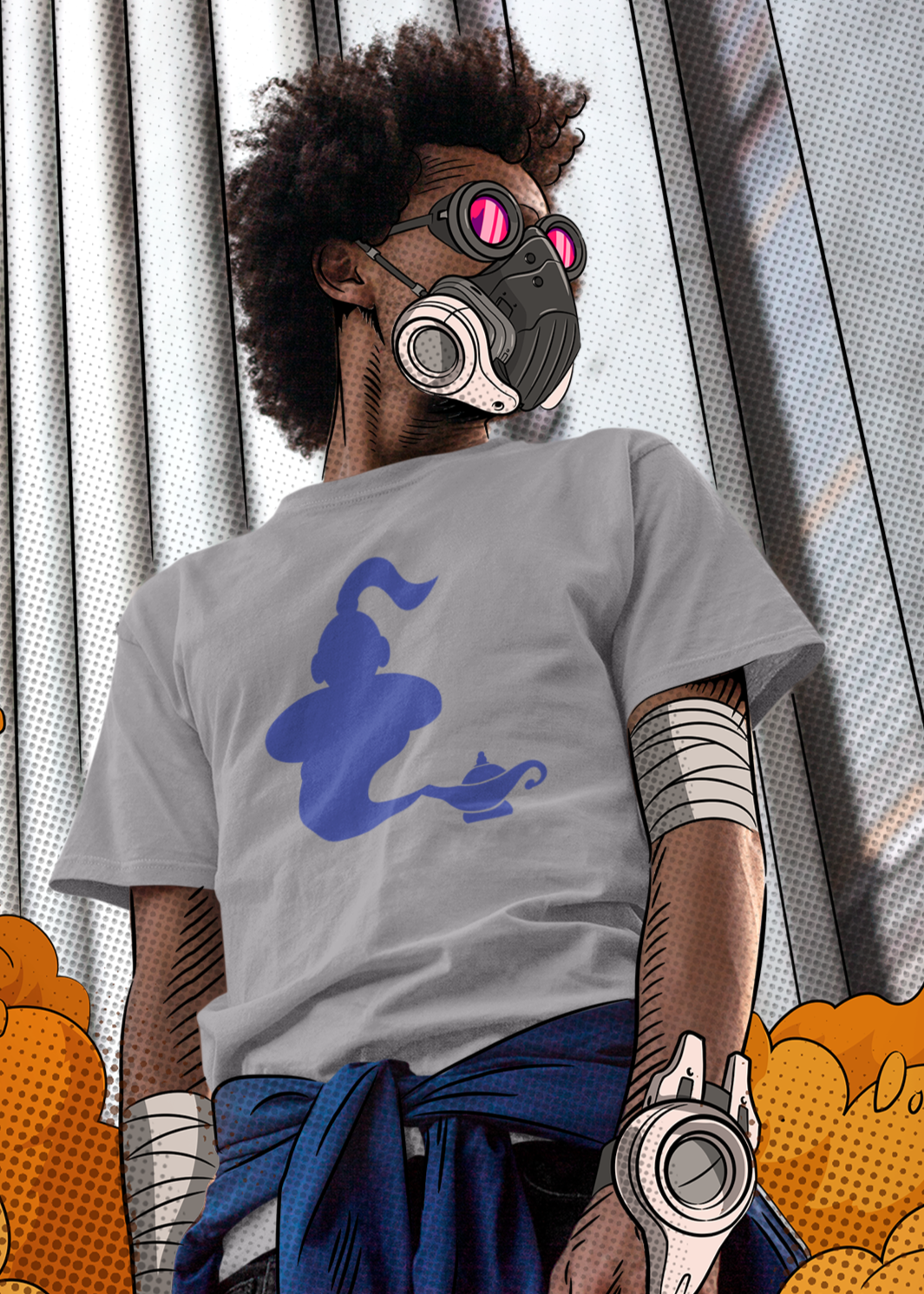 Bilkool Genie Cotton Half Sleeve T-Shirt