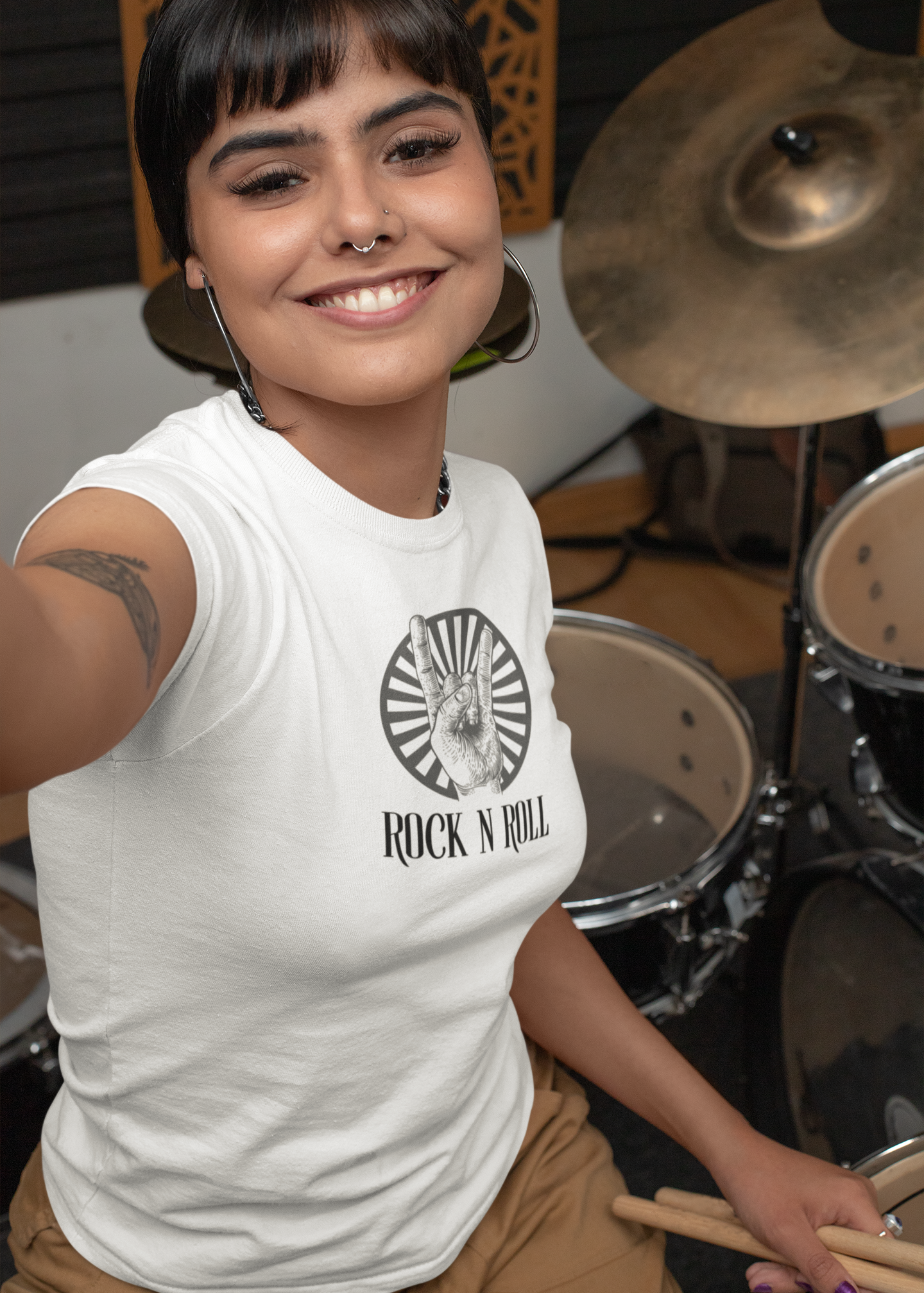 Bilkool Rock N Roll Cotton Half Sleeve T-Shirt