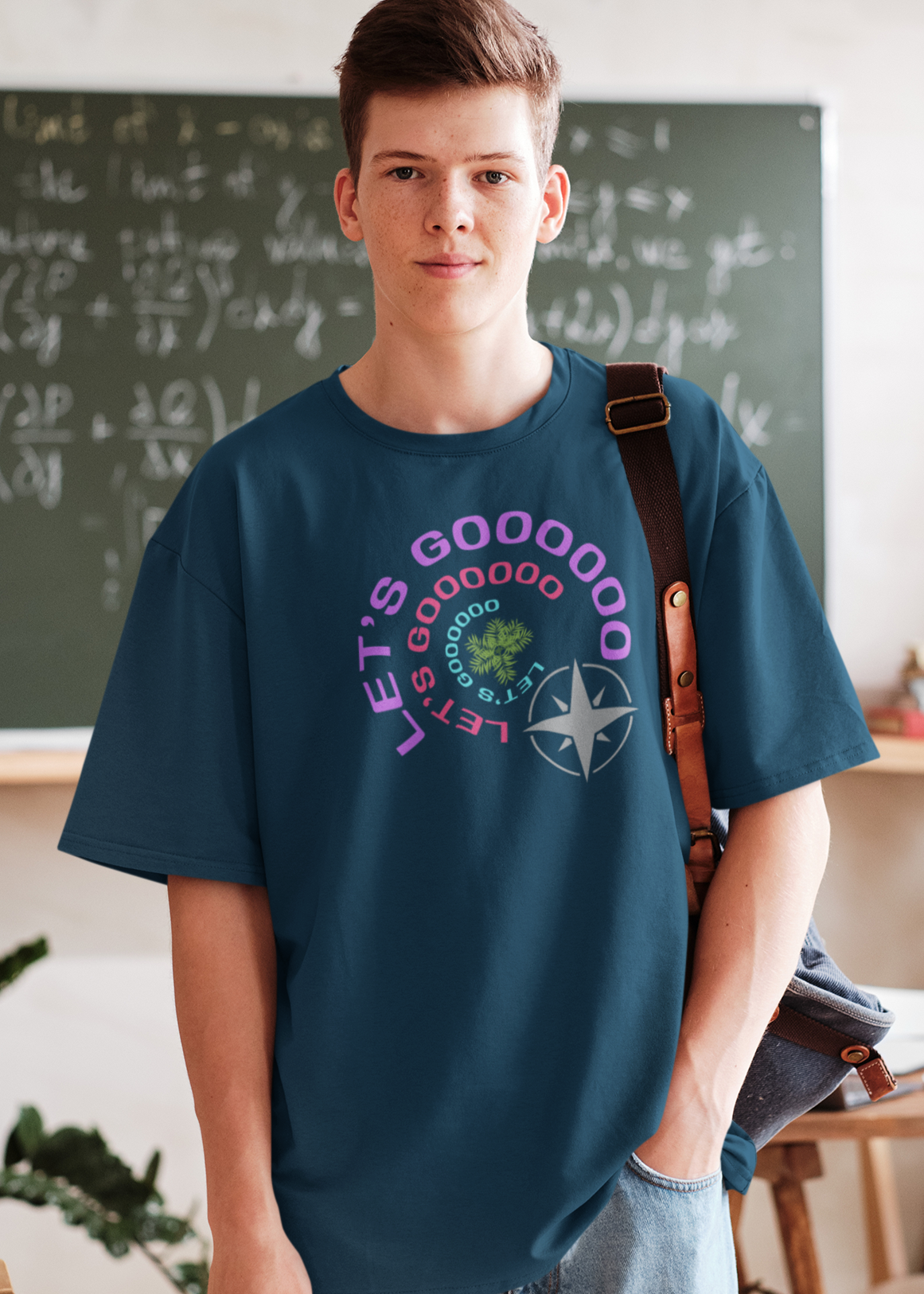 Bilkool Let's Go Oversized T-Shirt