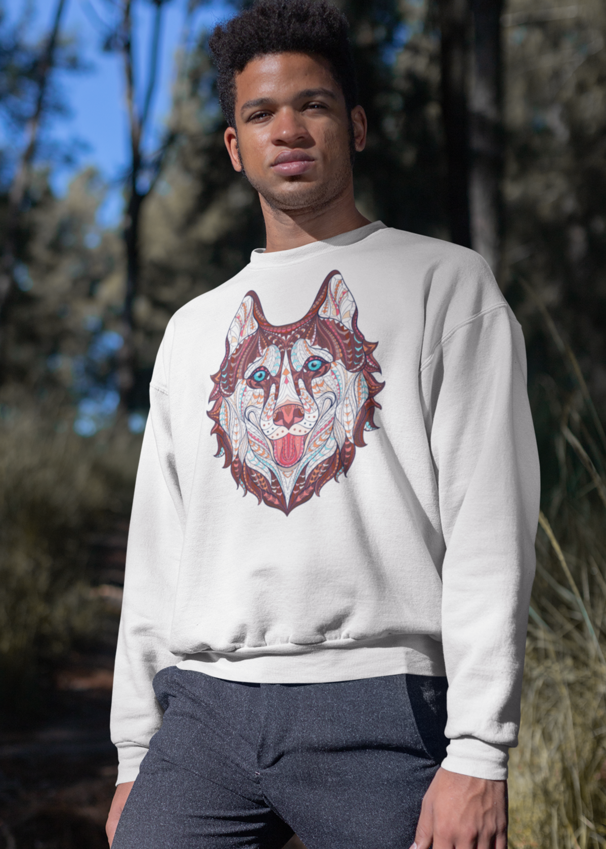 Bilkool Husky Life Cotton Sweatshirt