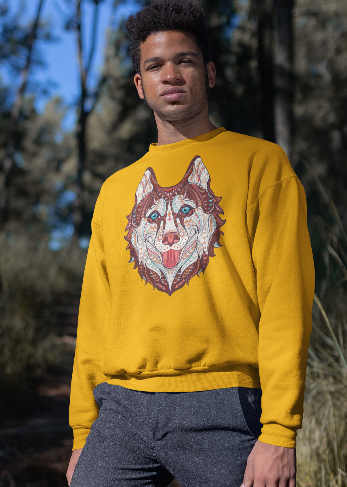 Bilkool Husky Life Cotton Sweatshirt