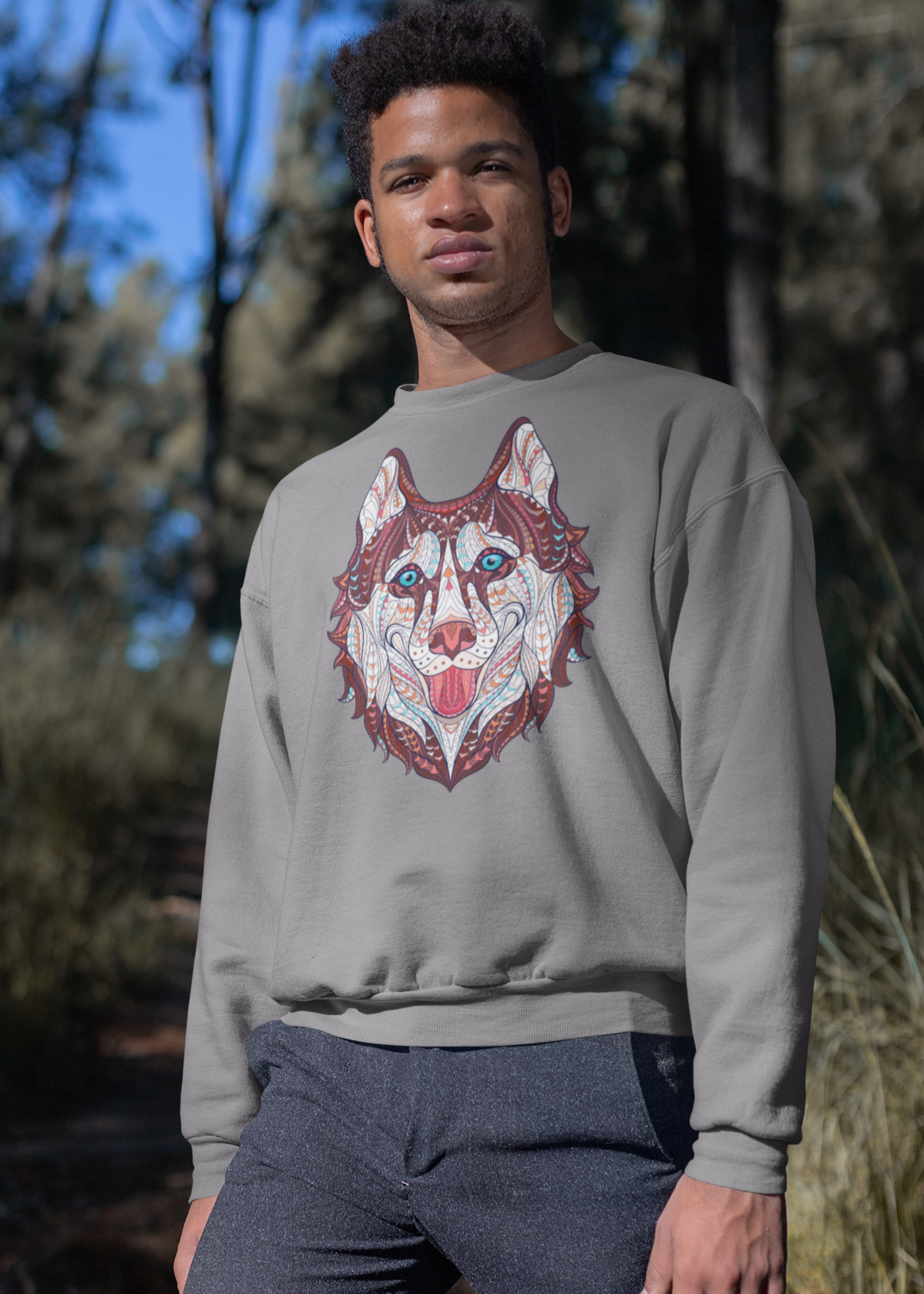 Bilkool Husky Life Cotton Sweatshirt