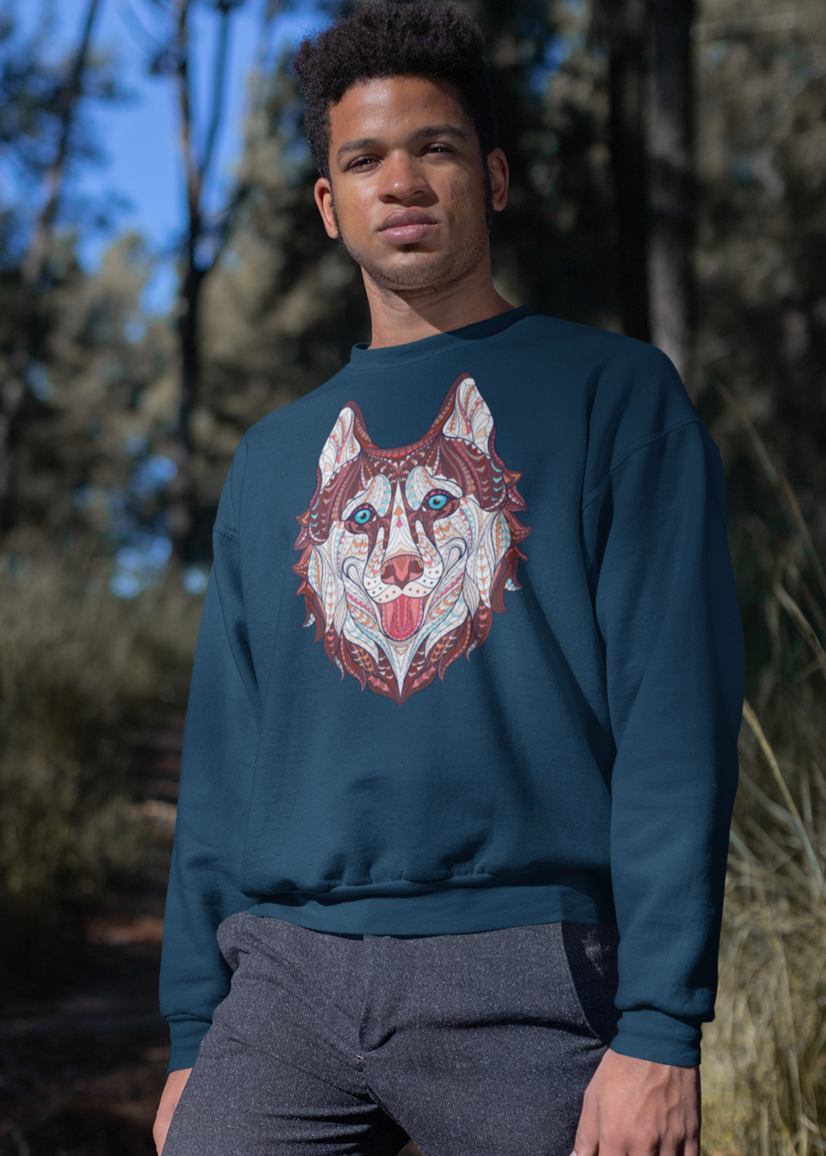 Bilkool Husky Life Cotton Sweatshirt