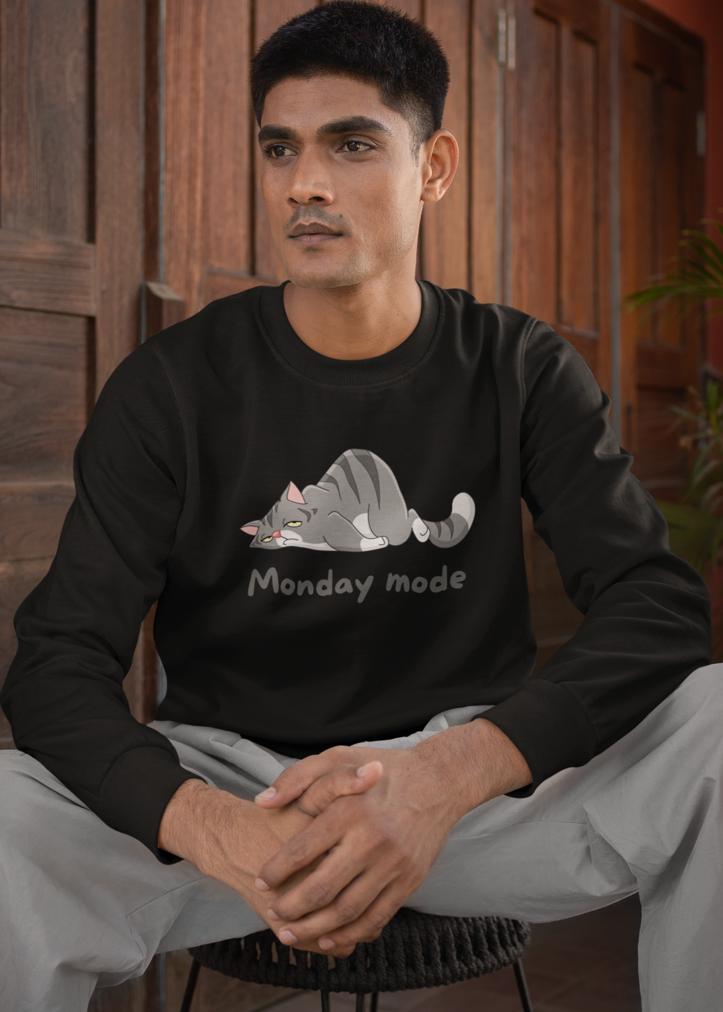Bilkool Monday Mode Cotton Sweatshirt