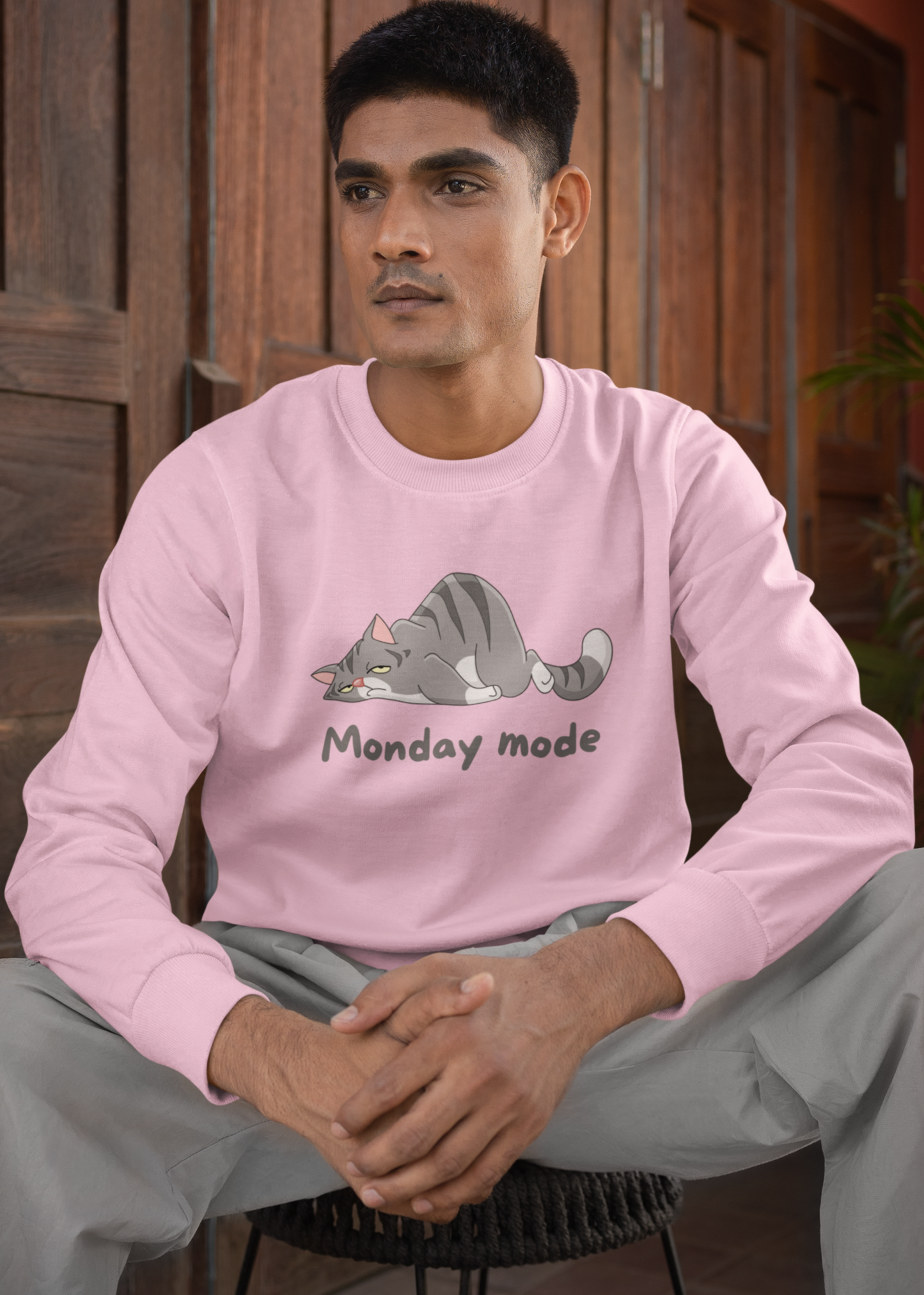 Bilkool Monday Mode Cotton Sweatshirt