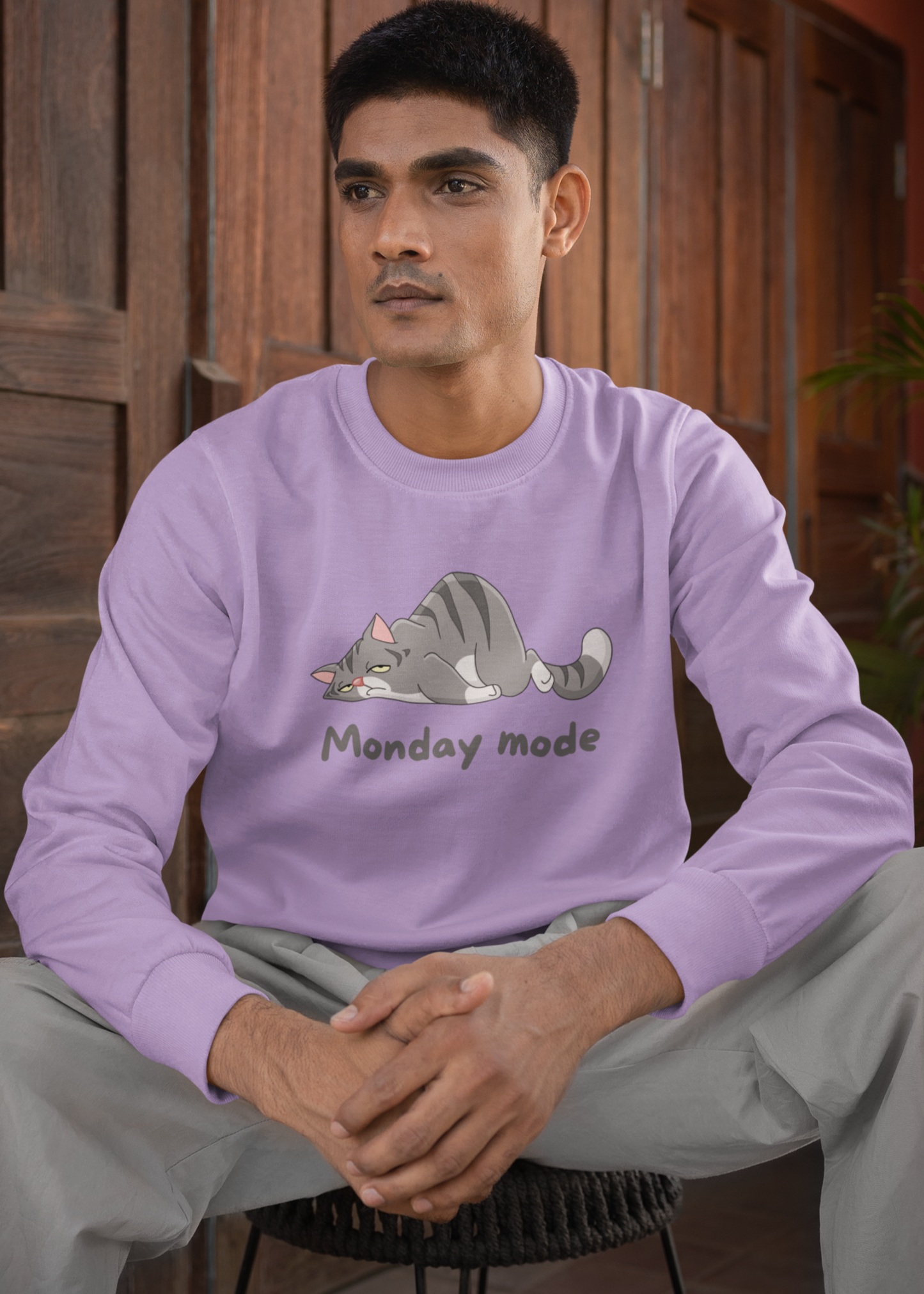 Bilkool Monday Mode Cotton Sweatshirt