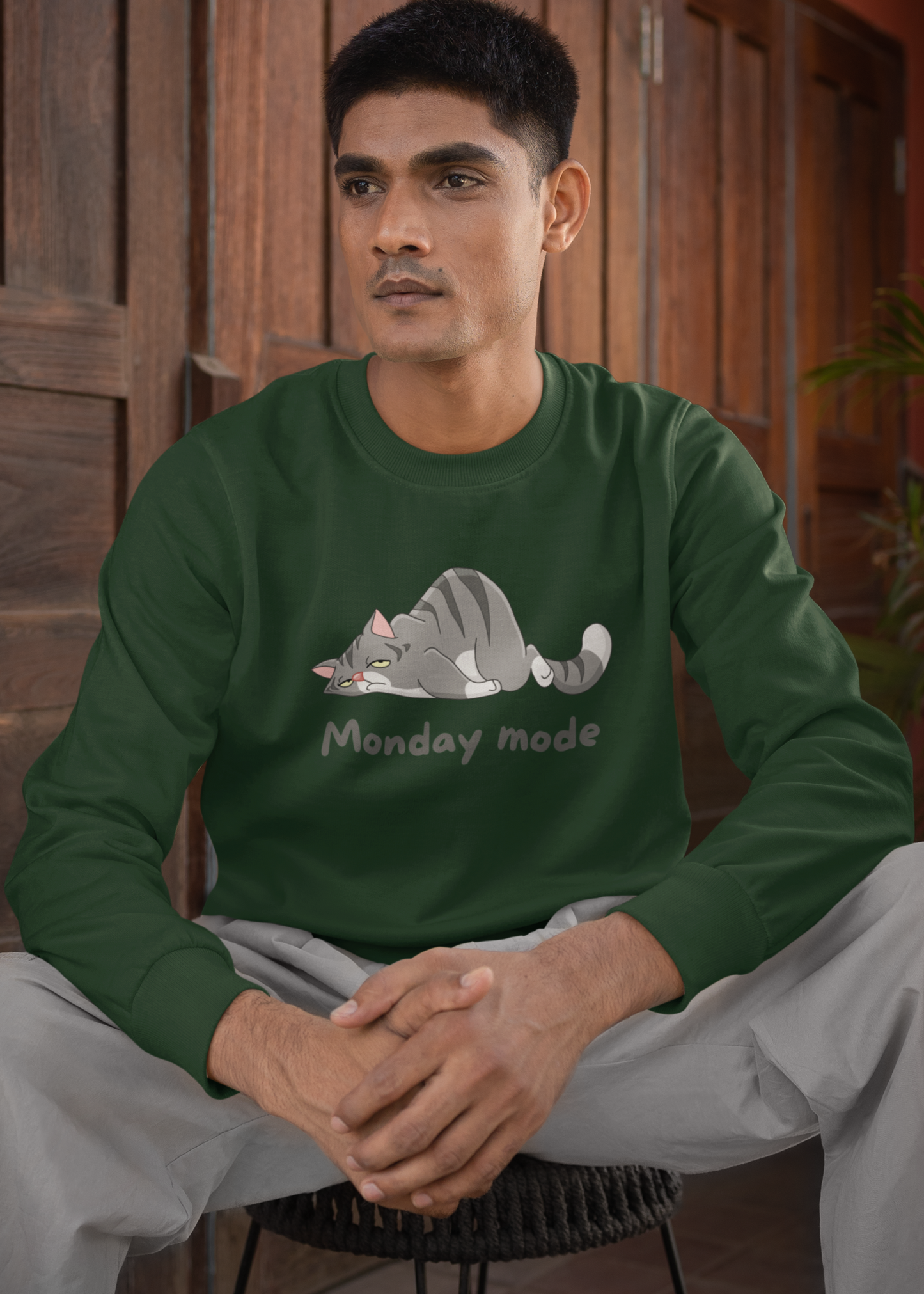 Bilkool Monday Mode Cotton Sweatshirt