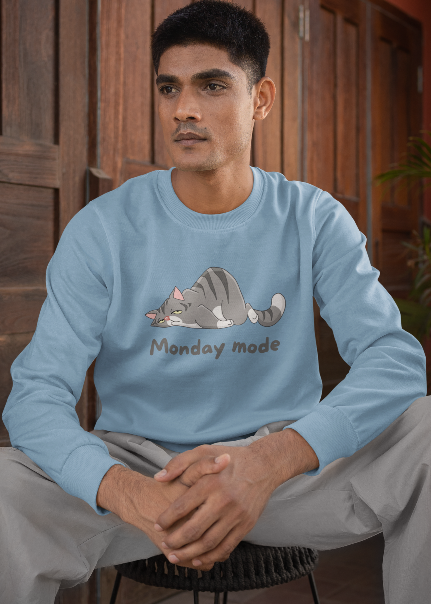 Bilkool Monday Mode Cotton Sweatshirt