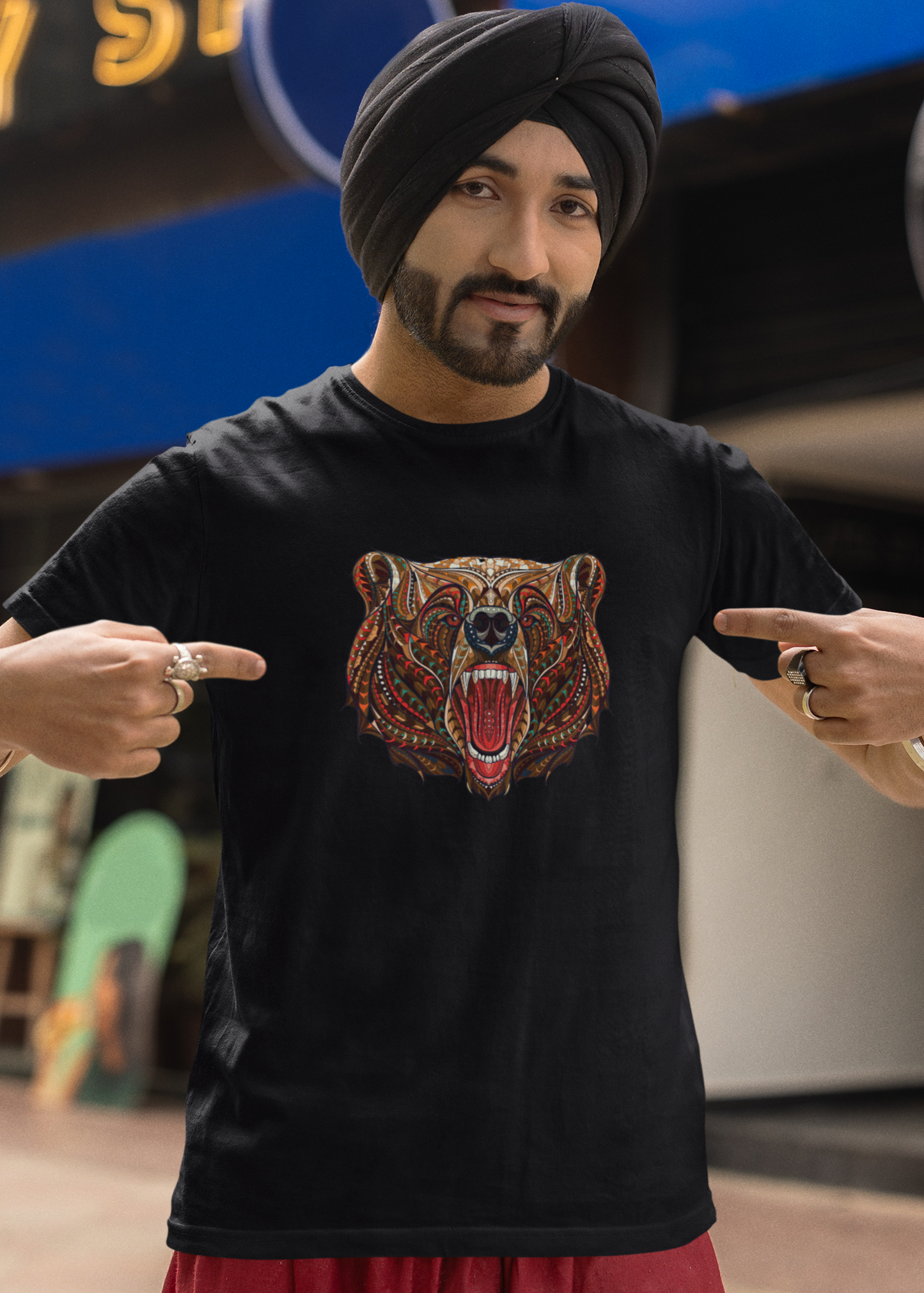 Bilkool Bhag Bhag Bhalu Aaya Oversized T-Shirt