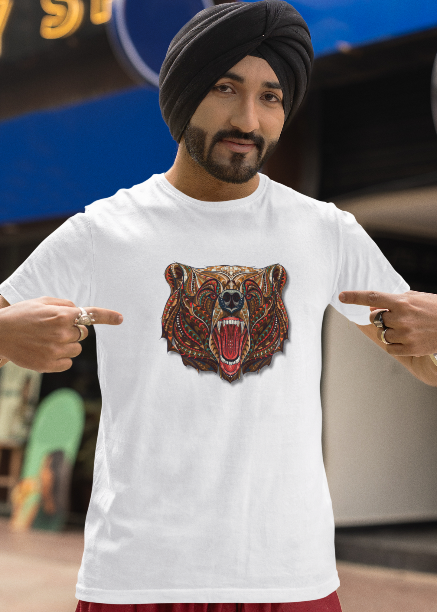 Bilkool Bhag Bhag Bhalu Aaya Oversized T-Shirt