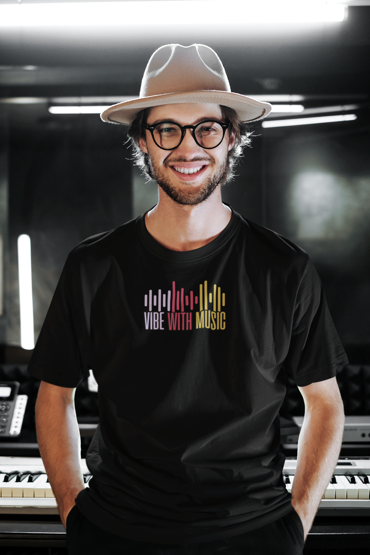 Bilkool Vibe With Music Cotton Half Sleeve T-Shirt