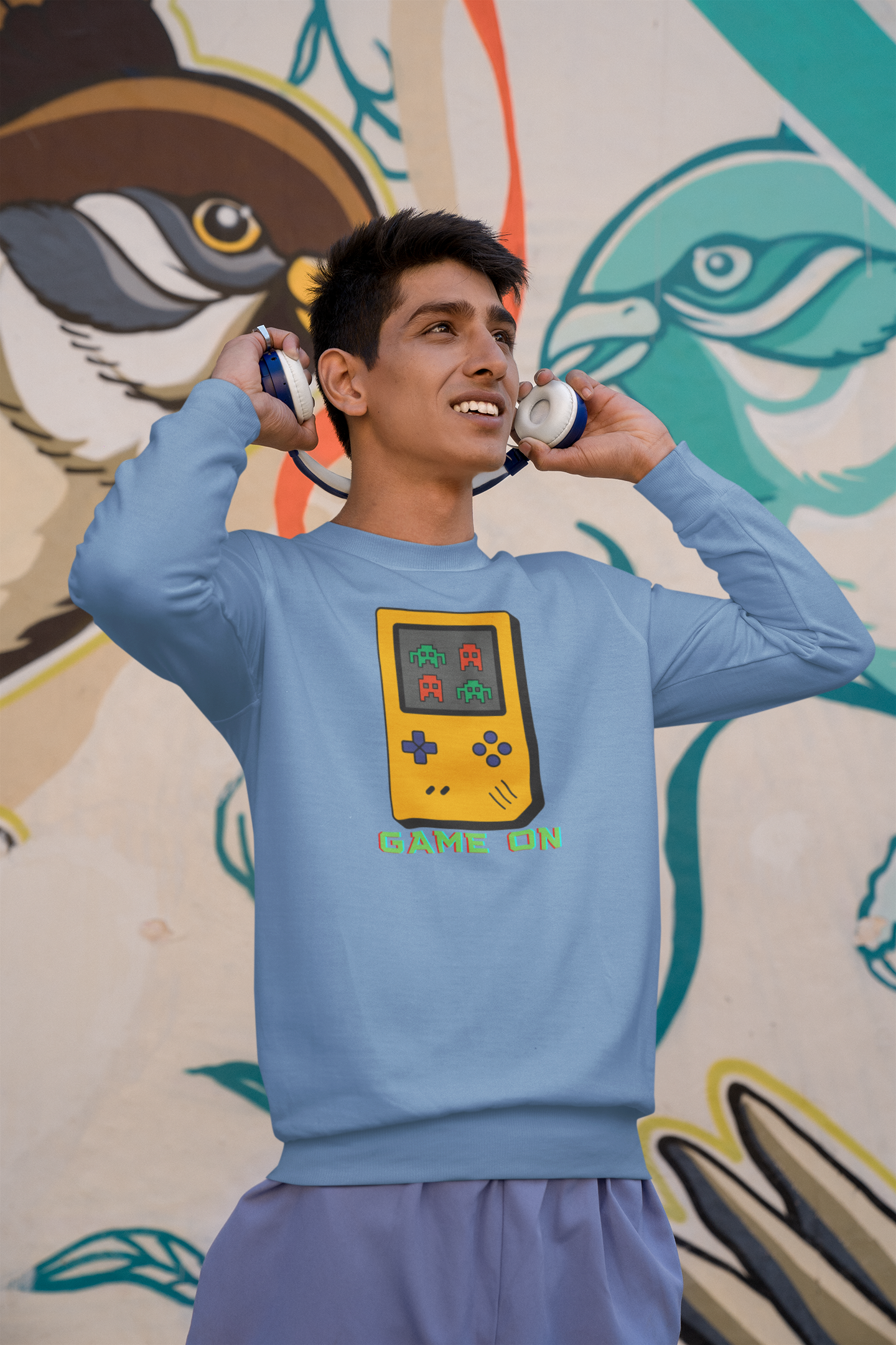 BILKOOL GAME ON COTTON SWEATSHIRT