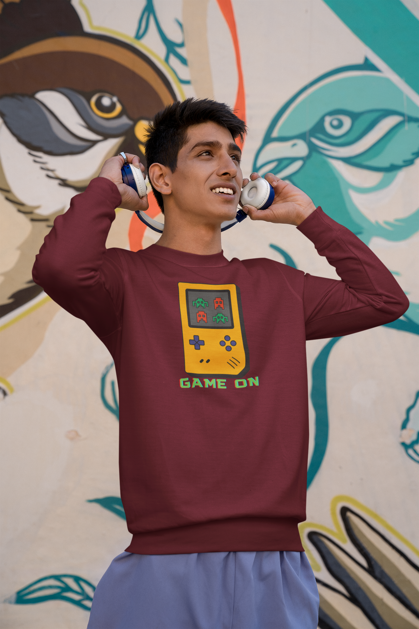 BILKOOL GAME ON COTTON SWEATSHIRT