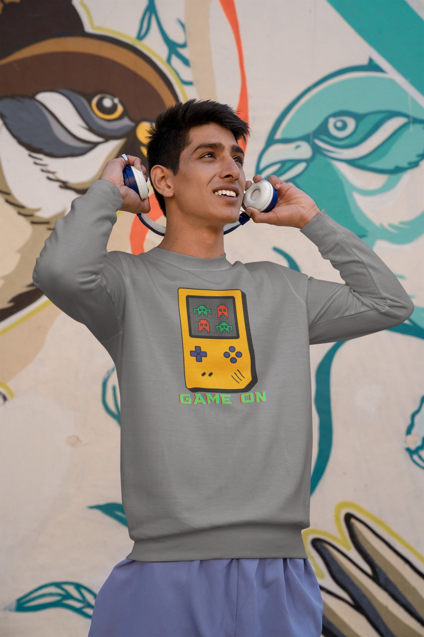 BILKOOL GAME ON COTTON SWEATSHIRT