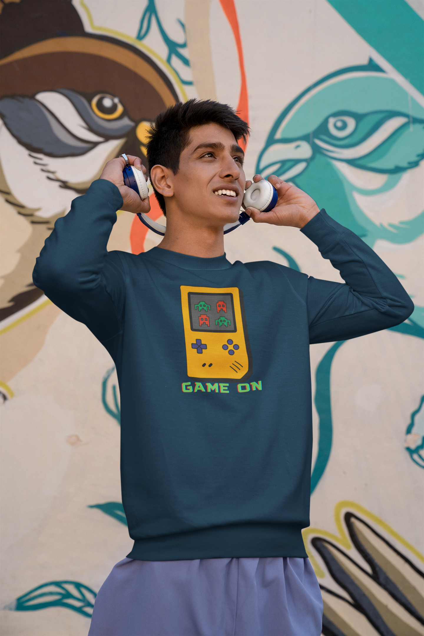 BILKOOL GAME ON COTTON SWEATSHIRT