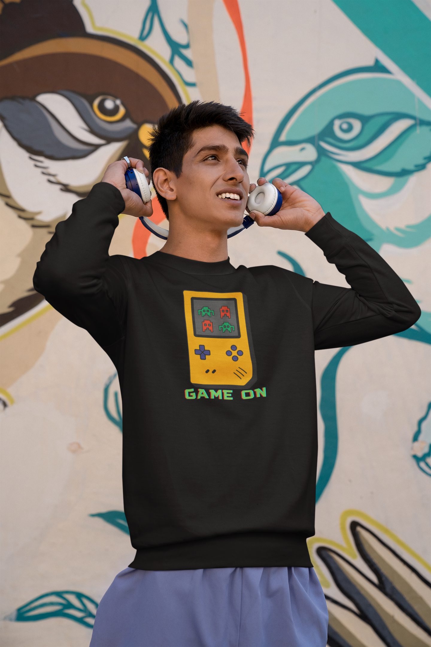 BILKOOL GAME ON COTTON SWEATSHIRT