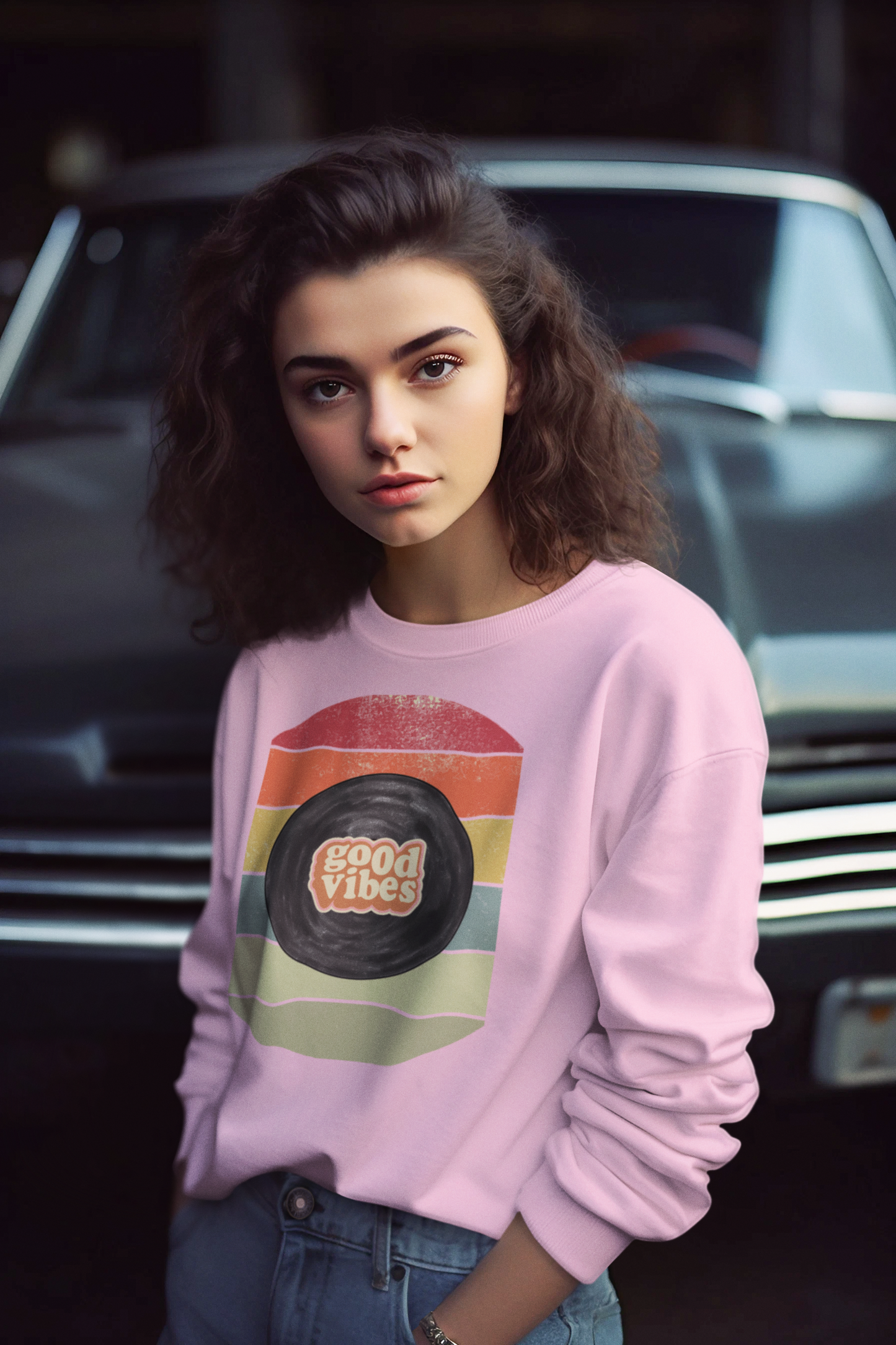 Bilkool Good Vibes Cotton Sweatshirt