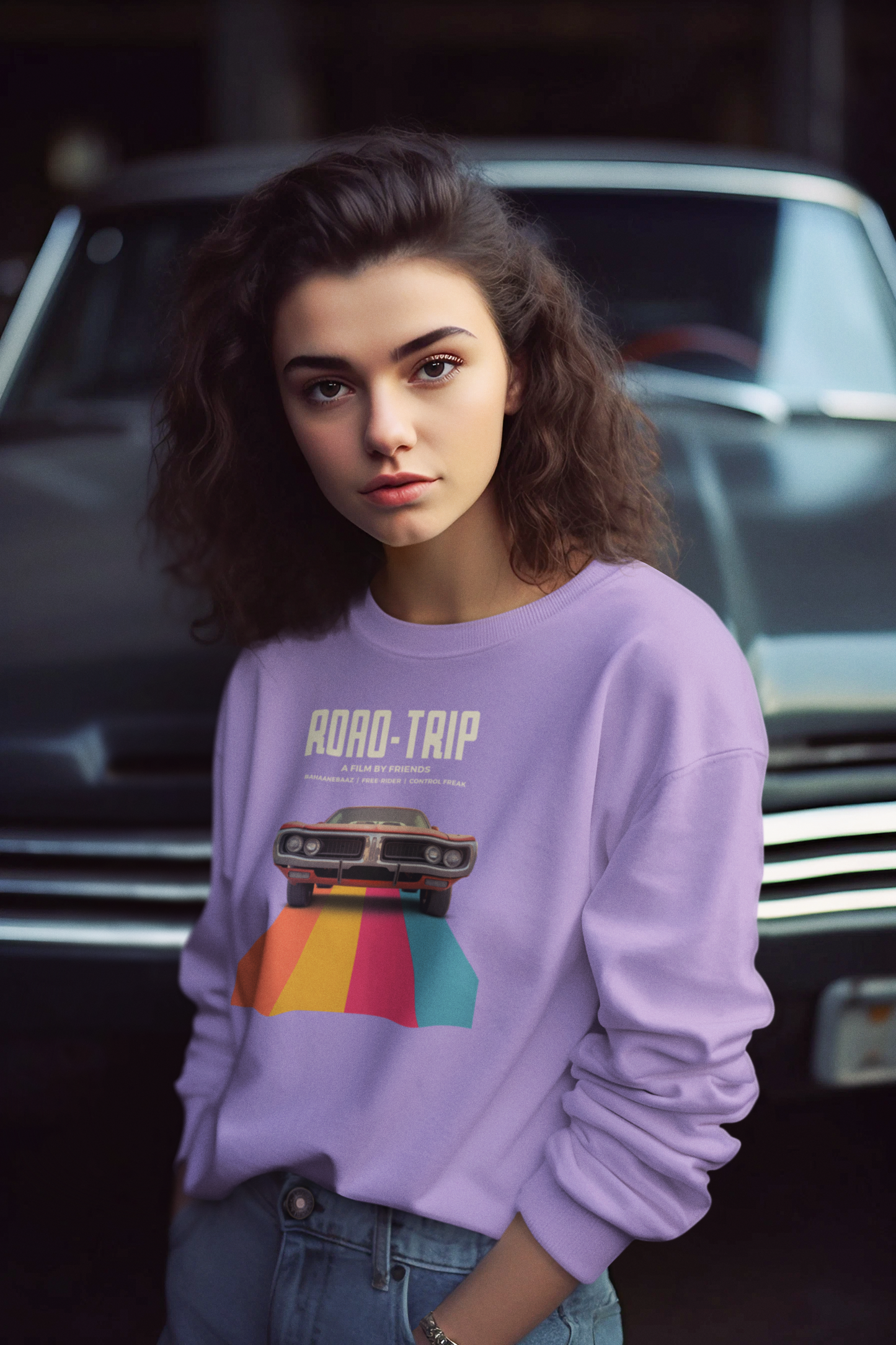 Bilkool Road Trip Cotton Sweatshirt