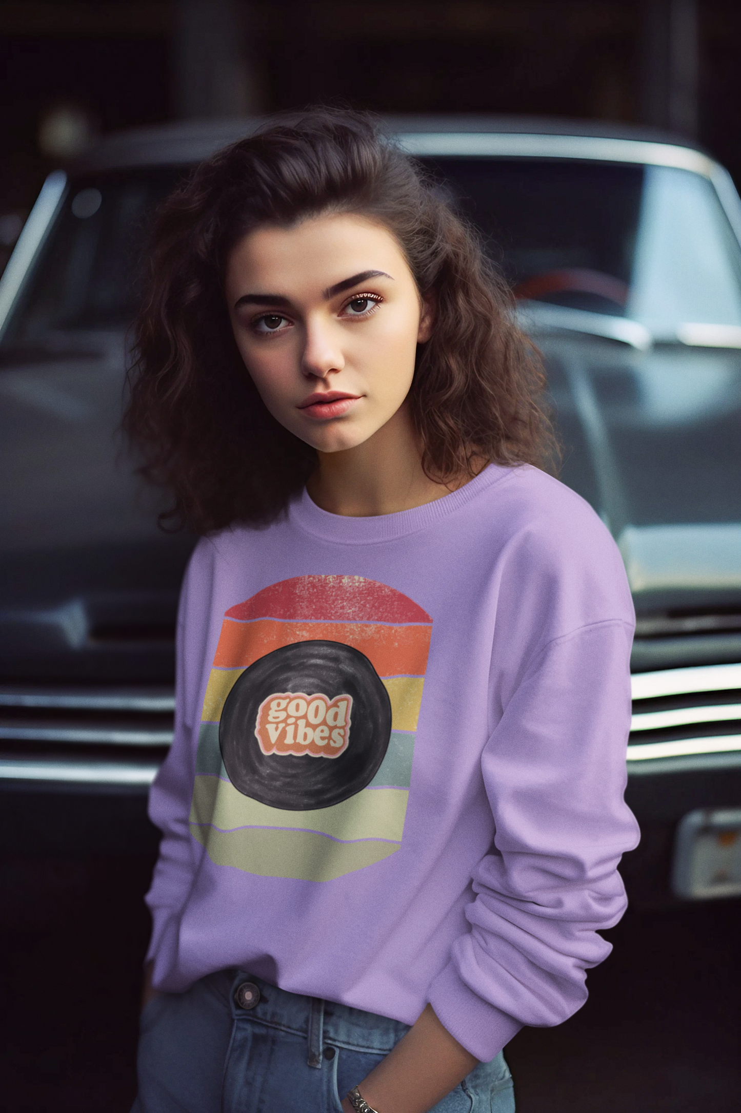 Bilkool Good Vibes Cotton Sweatshirt