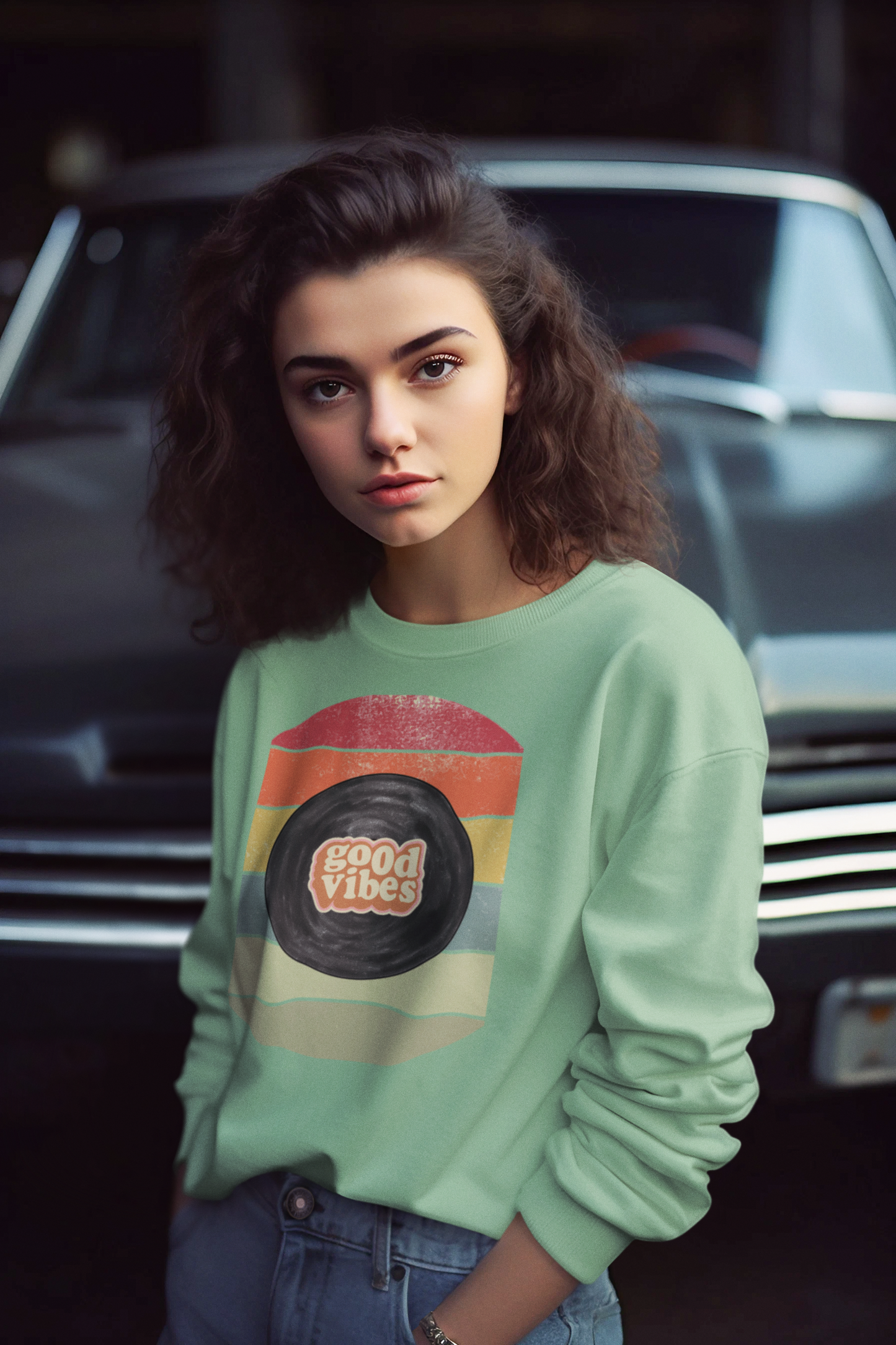 Bilkool Good Vibes Cotton Sweatshirt