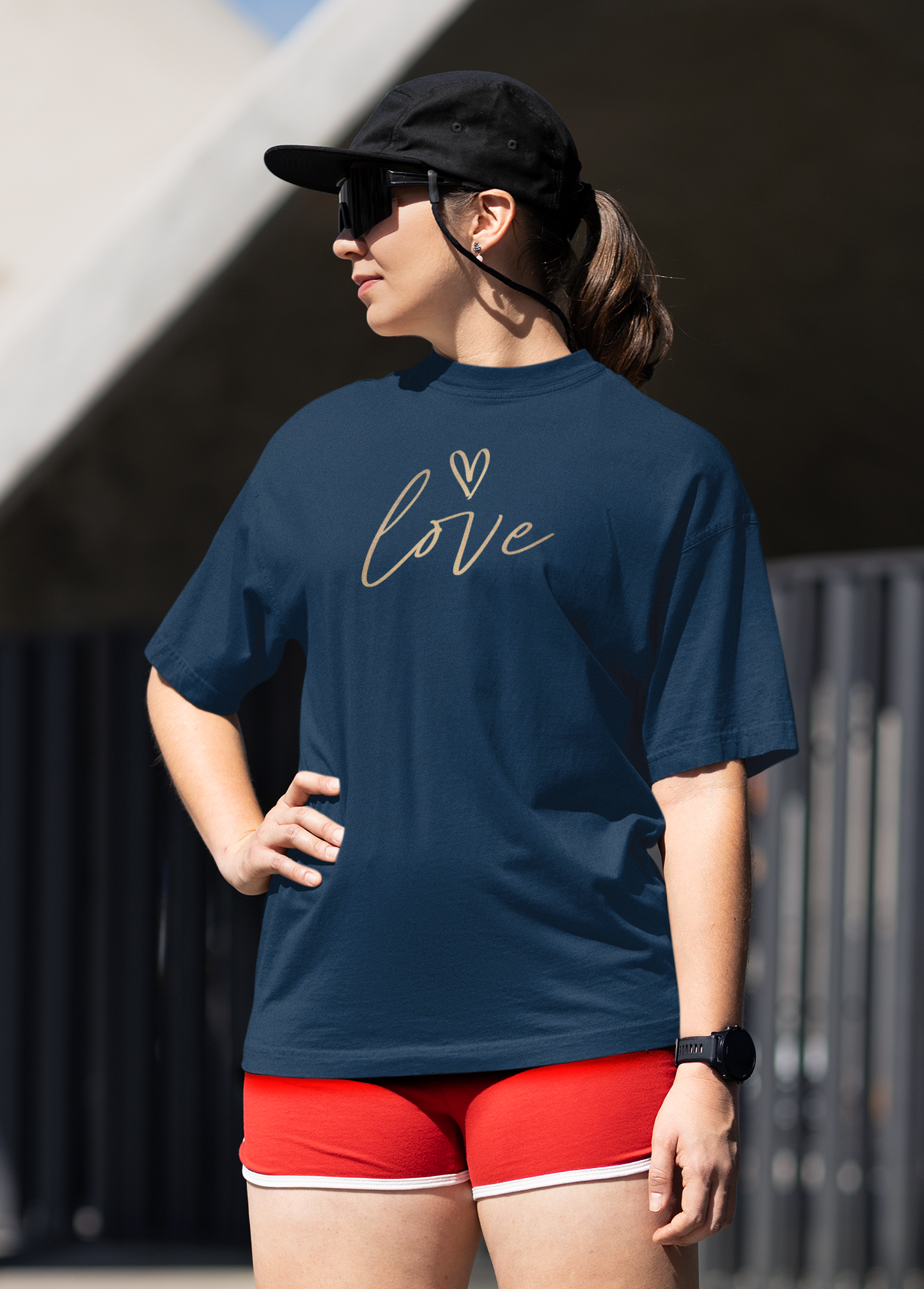 Bilkool Only Love Oversized T-Shirt for Women