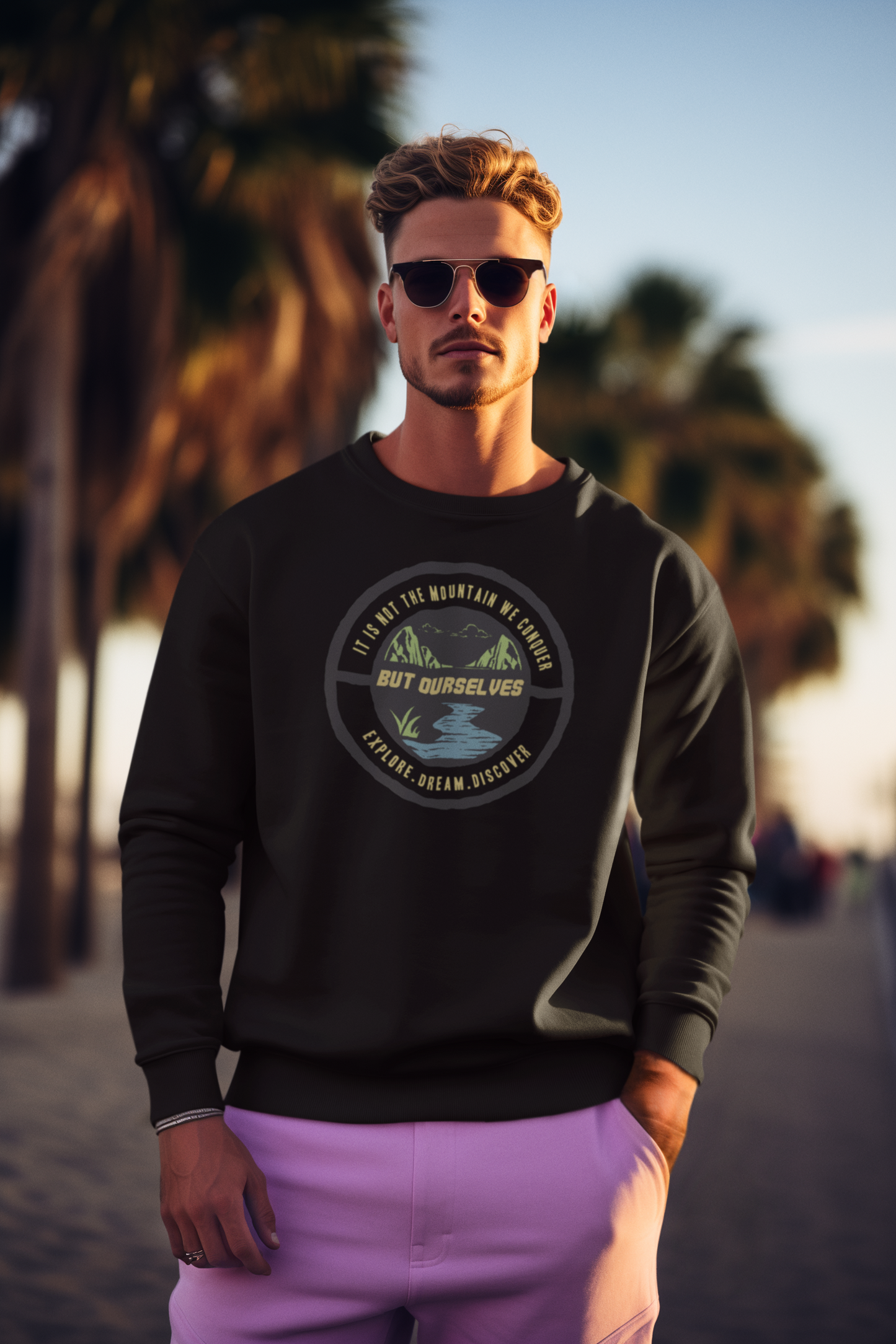 Bilkool Explore Dream Discover Cotton Sweatshirt