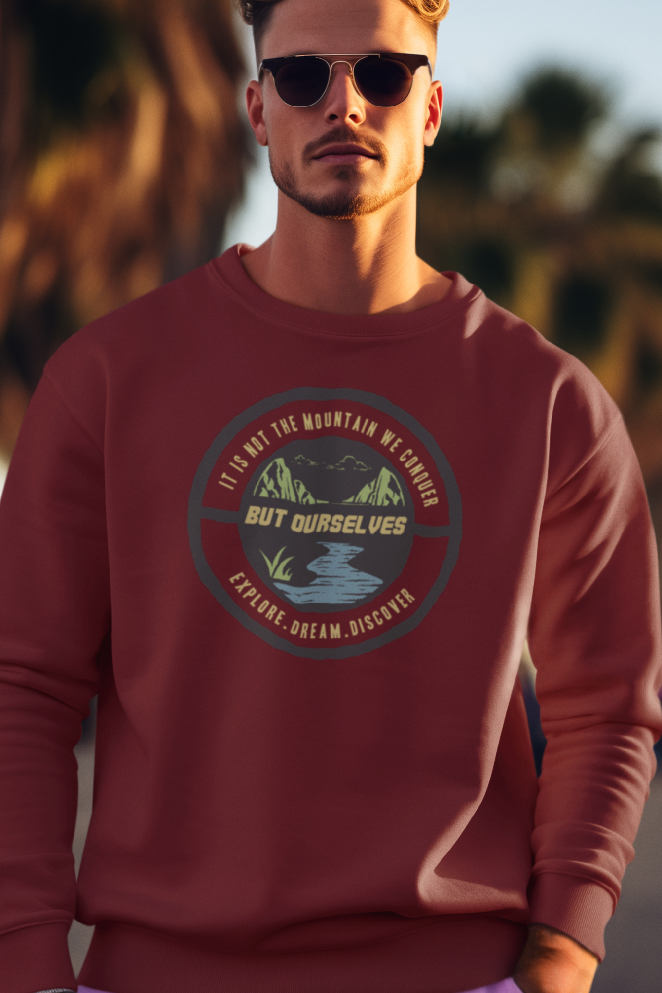 Bilkool Explore Dream Discover Cotton Sweatshirt