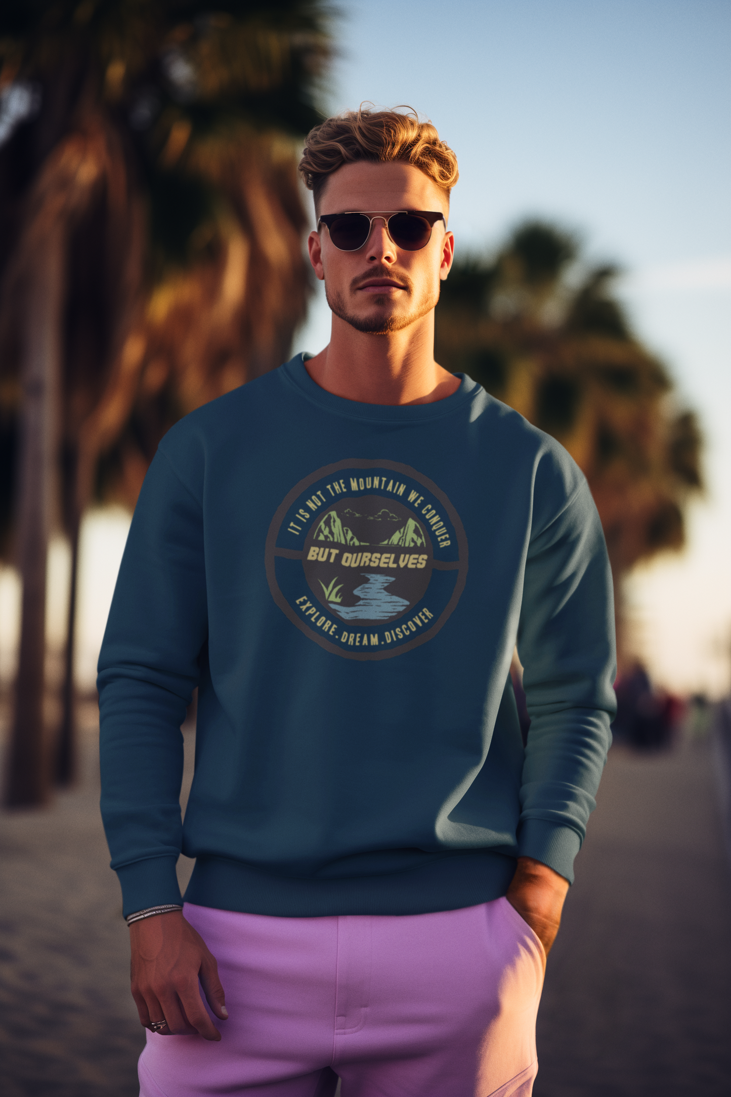 Bilkool Explore Dream Discover Cotton Sweatshirt