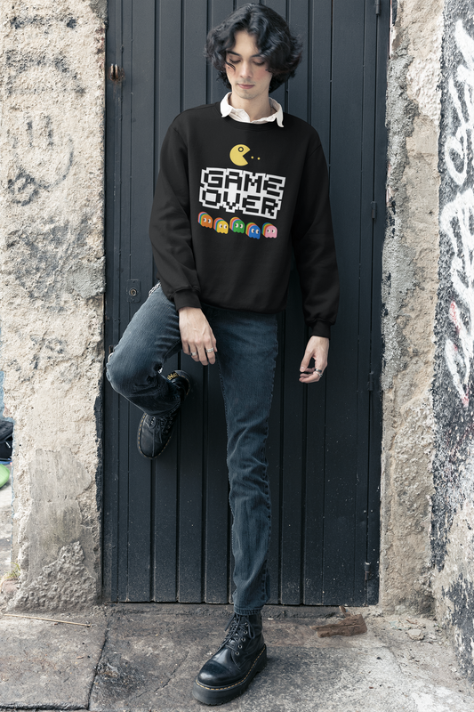 BILKOOL GAME OVER COTTON SWEATSHIRT