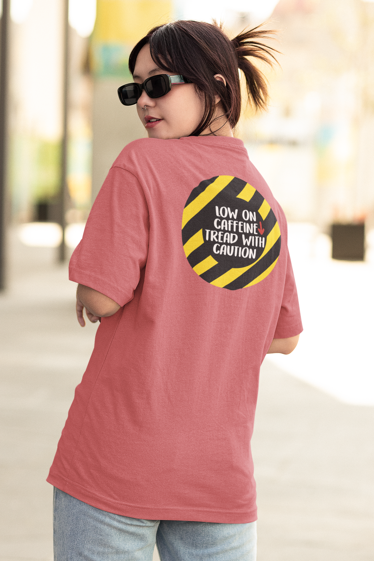 Corporat Low on Caffeine Oversized T-Shirt
