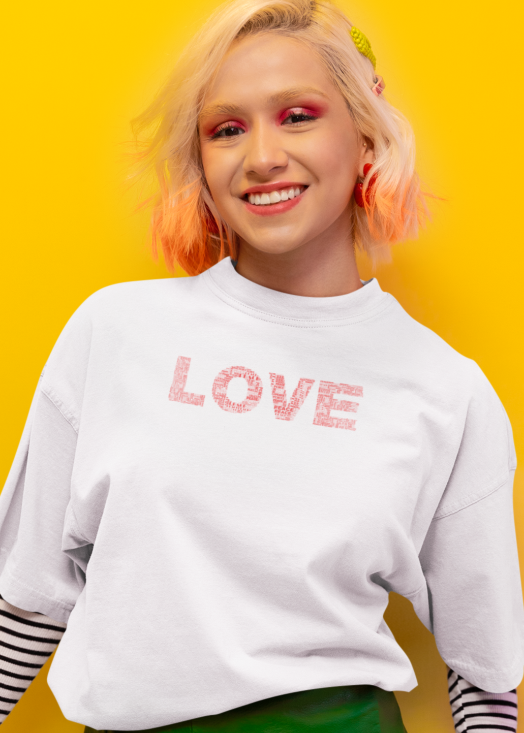 Bilkool Love Oversized T-Shirt for Women