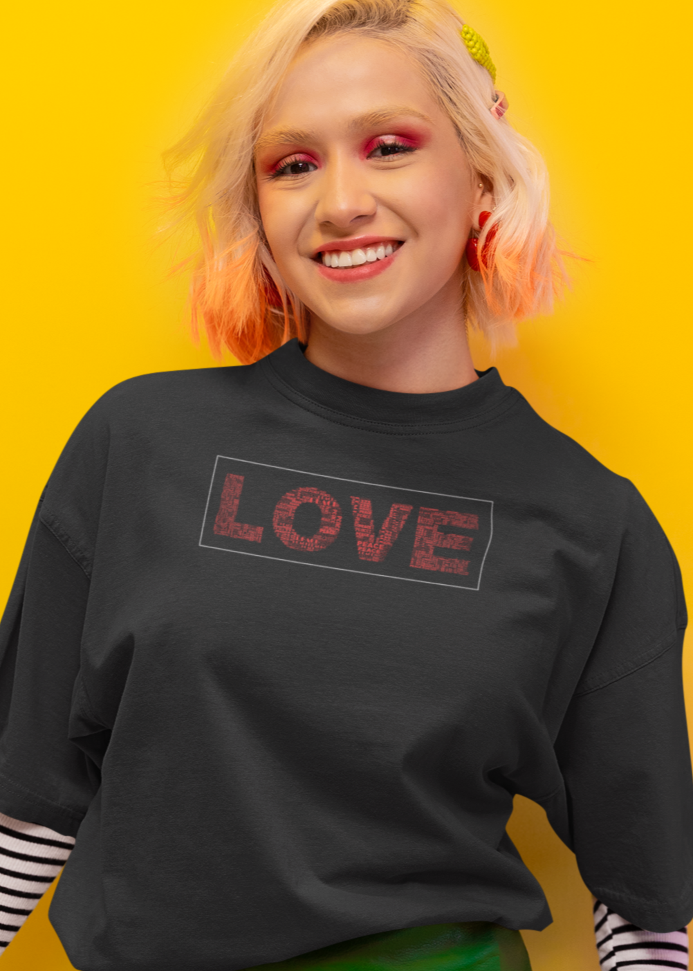 Bilkool Love Oversized T-Shirt for Women