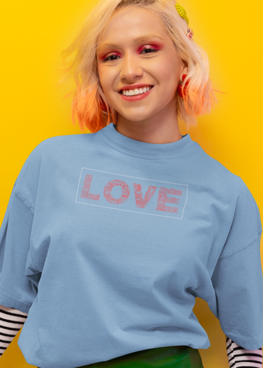 Bilkool Love Oversized T-Shirt for Women