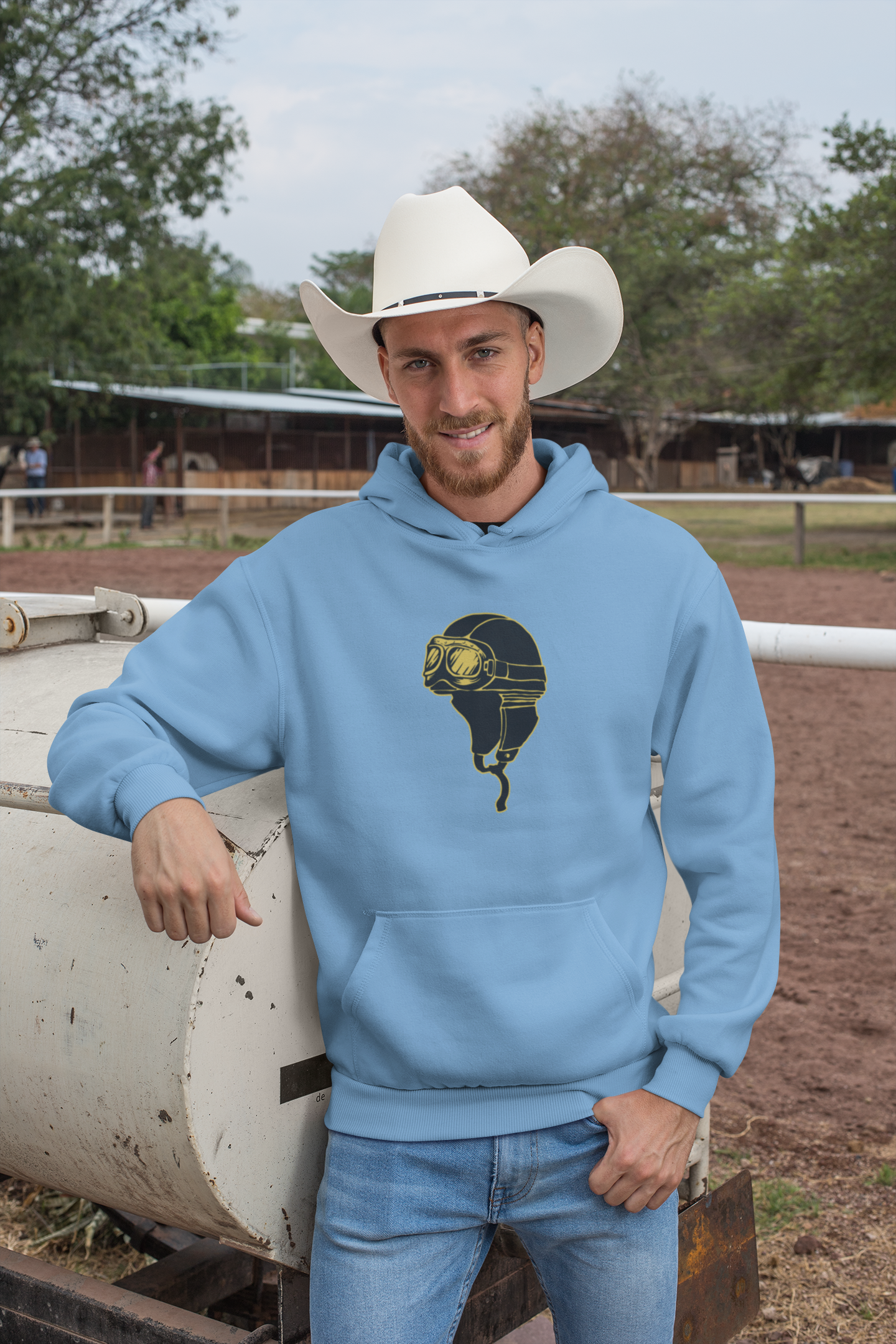 Bilkool Vintage Helmet Cotton Hoodies