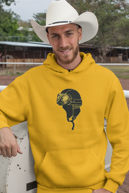 Bilkool Vintage Helmet Cotton Hoodies