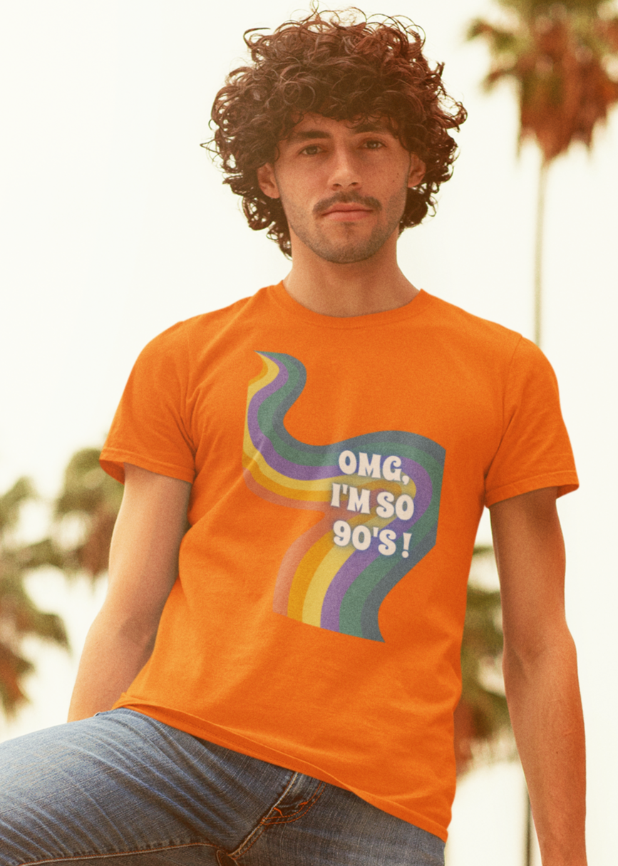 Bilkool OMG I'm So 90s Cotton Half Sleeve T-Shirt