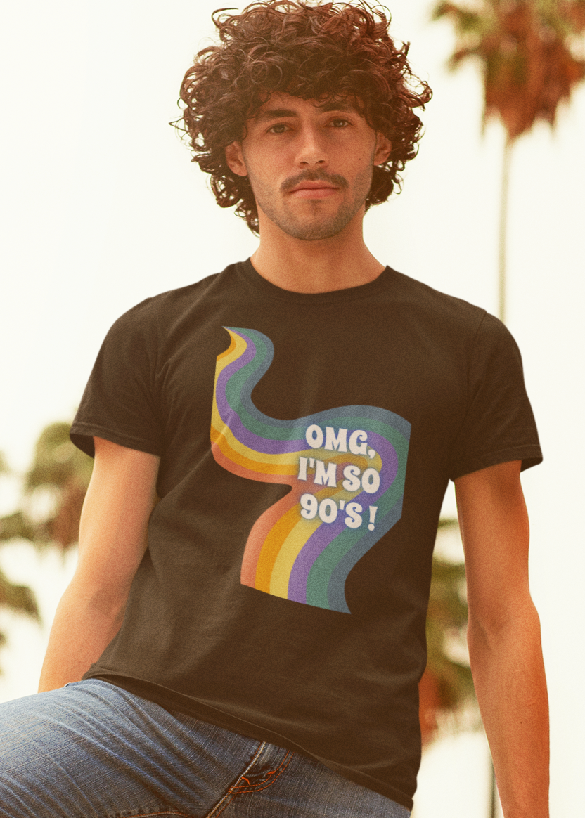 Bilkool OMG I'm So 90s Cotton Half Sleeve T-Shirt