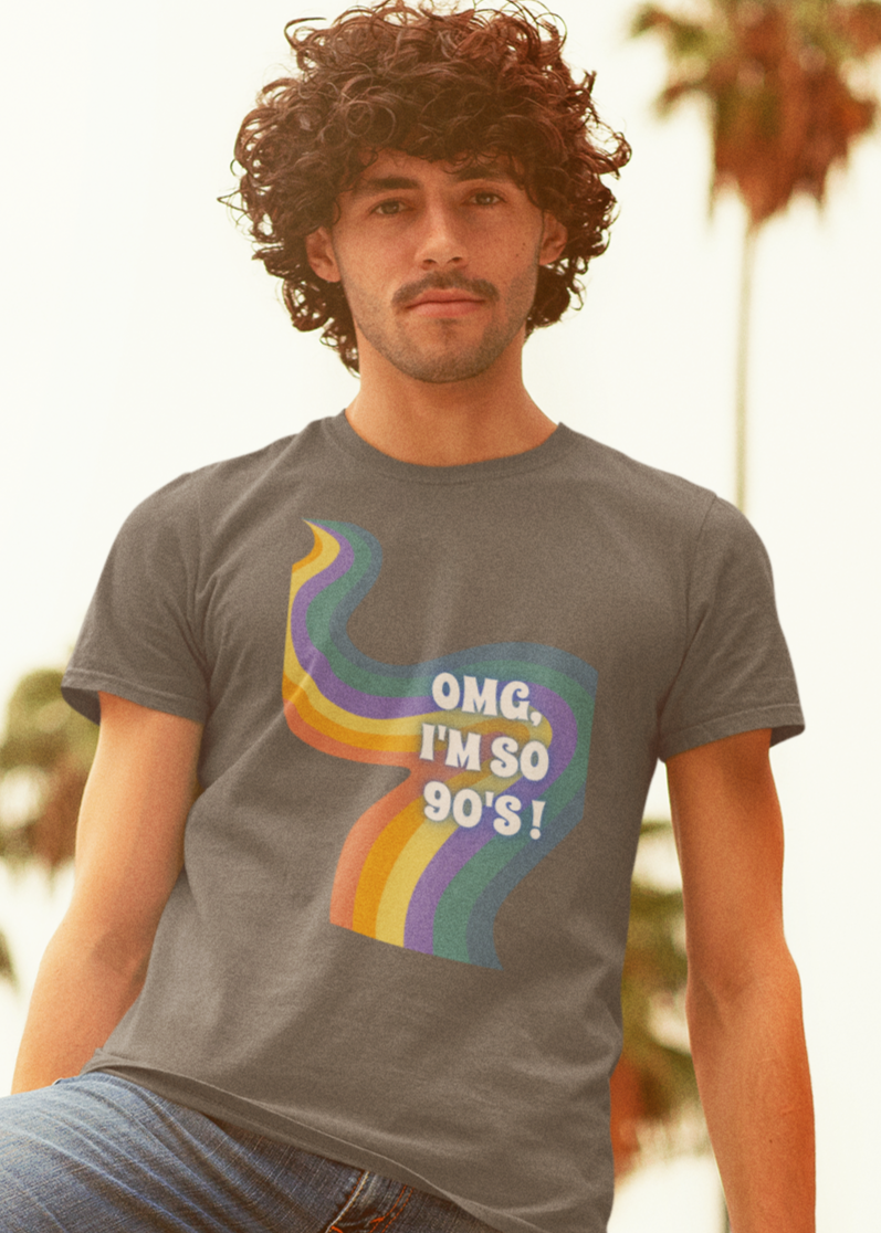 Bilkool OMG I'm So 90s Cotton Half Sleeve T-Shirt