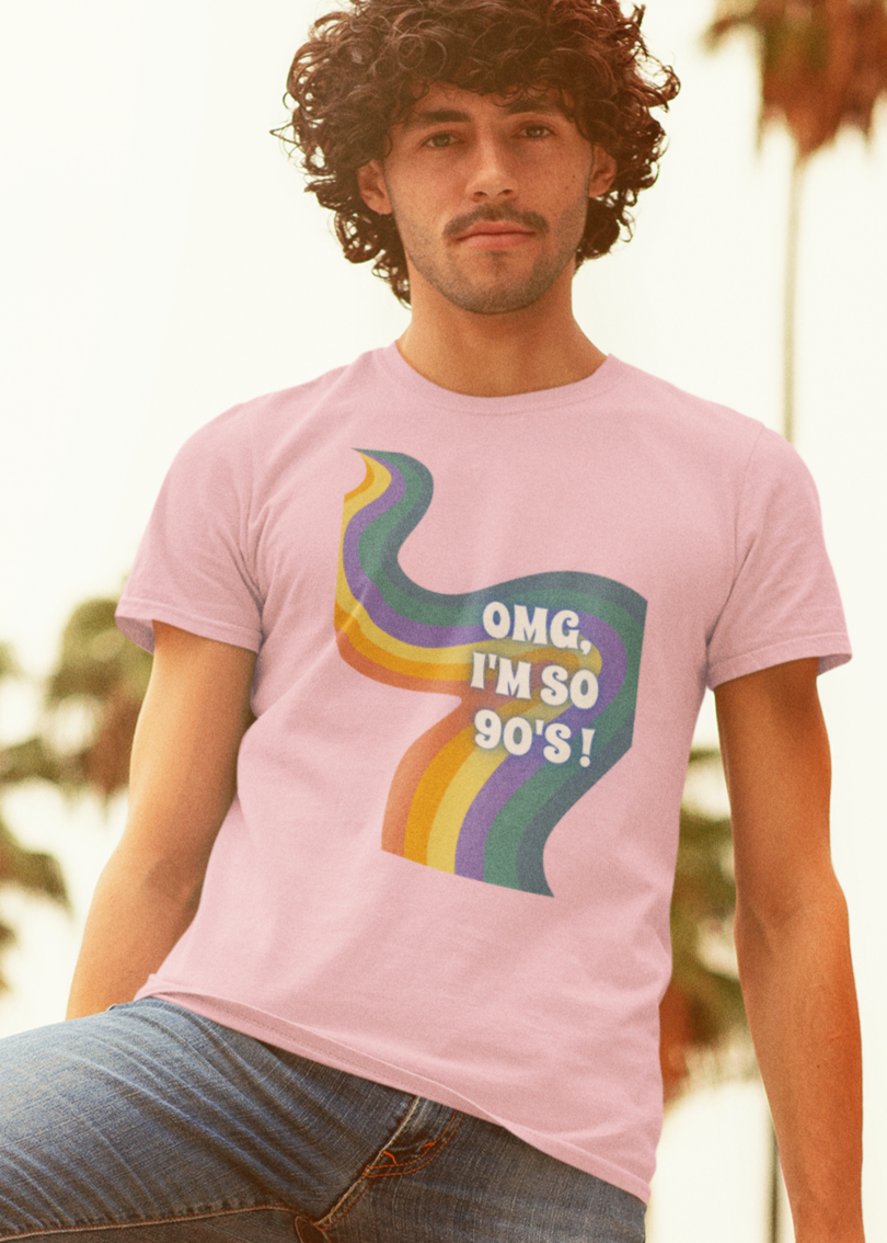 Bilkool OMG I'm So 90s Cotton Half Sleeve T-Shirt