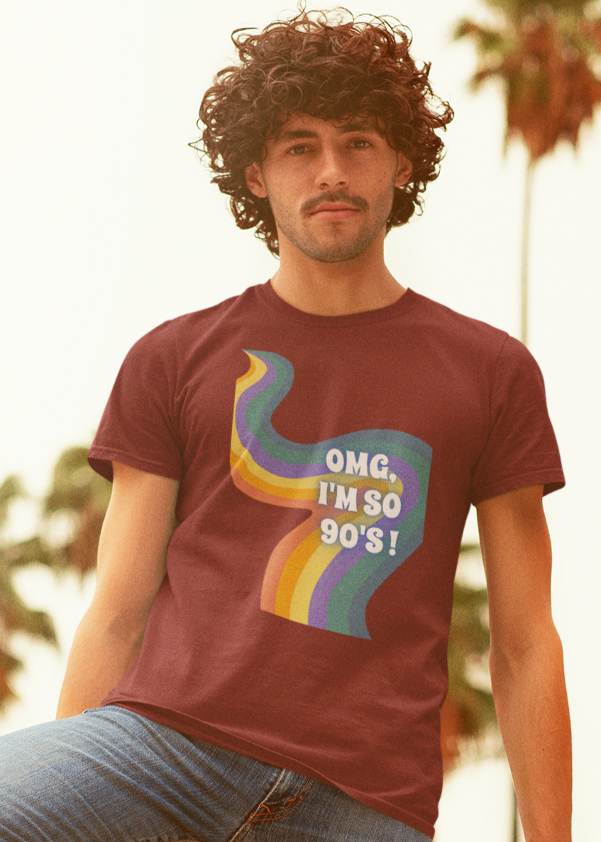 Bilkool OMG I'm So 90s Cotton Half Sleeve T-Shirt