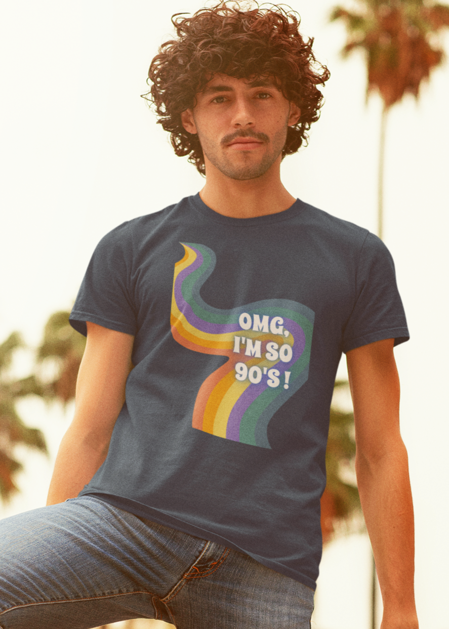 Bilkool OMG I'm So 90s Cotton Half Sleeve T-Shirt