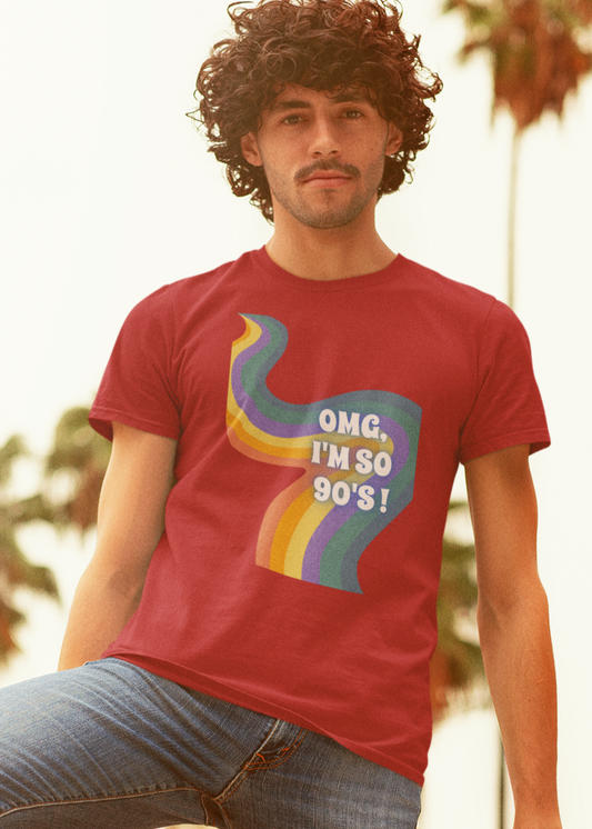 Bilkool OMG I'm So 90s Cotton Half Sleeve T-Shirt