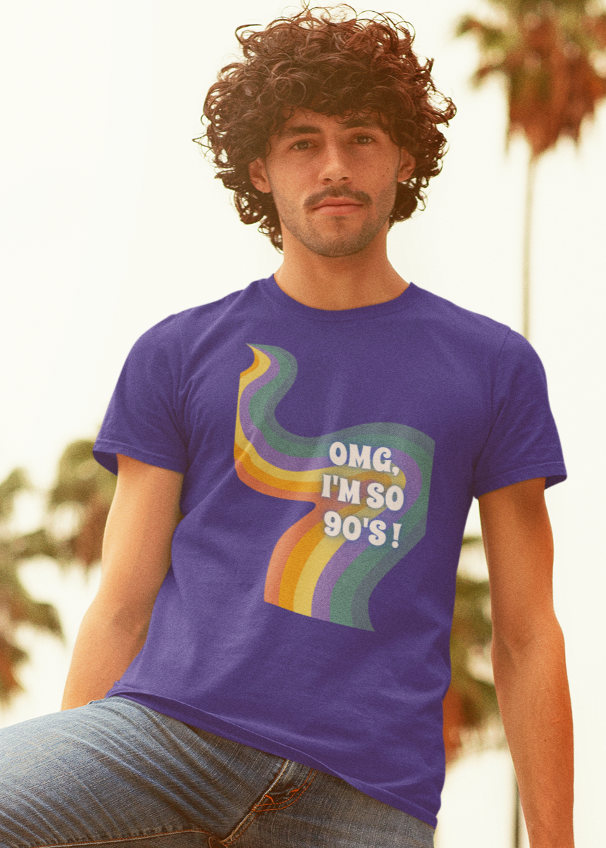 Bilkool OMG I'm So 90s Cotton Half Sleeve T-Shirt