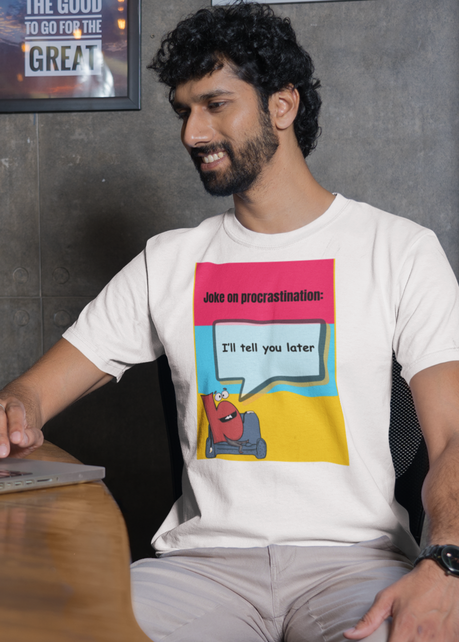 Bilkool Tell You Later Cotton Half Sleeve T-Shirt