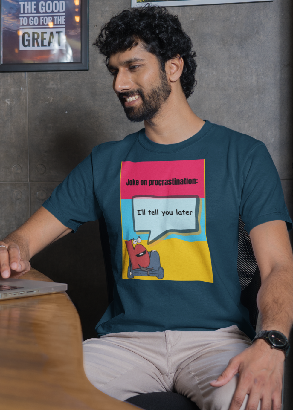 Bilkool Tell You Later Cotton Half Sleeve T-Shirt