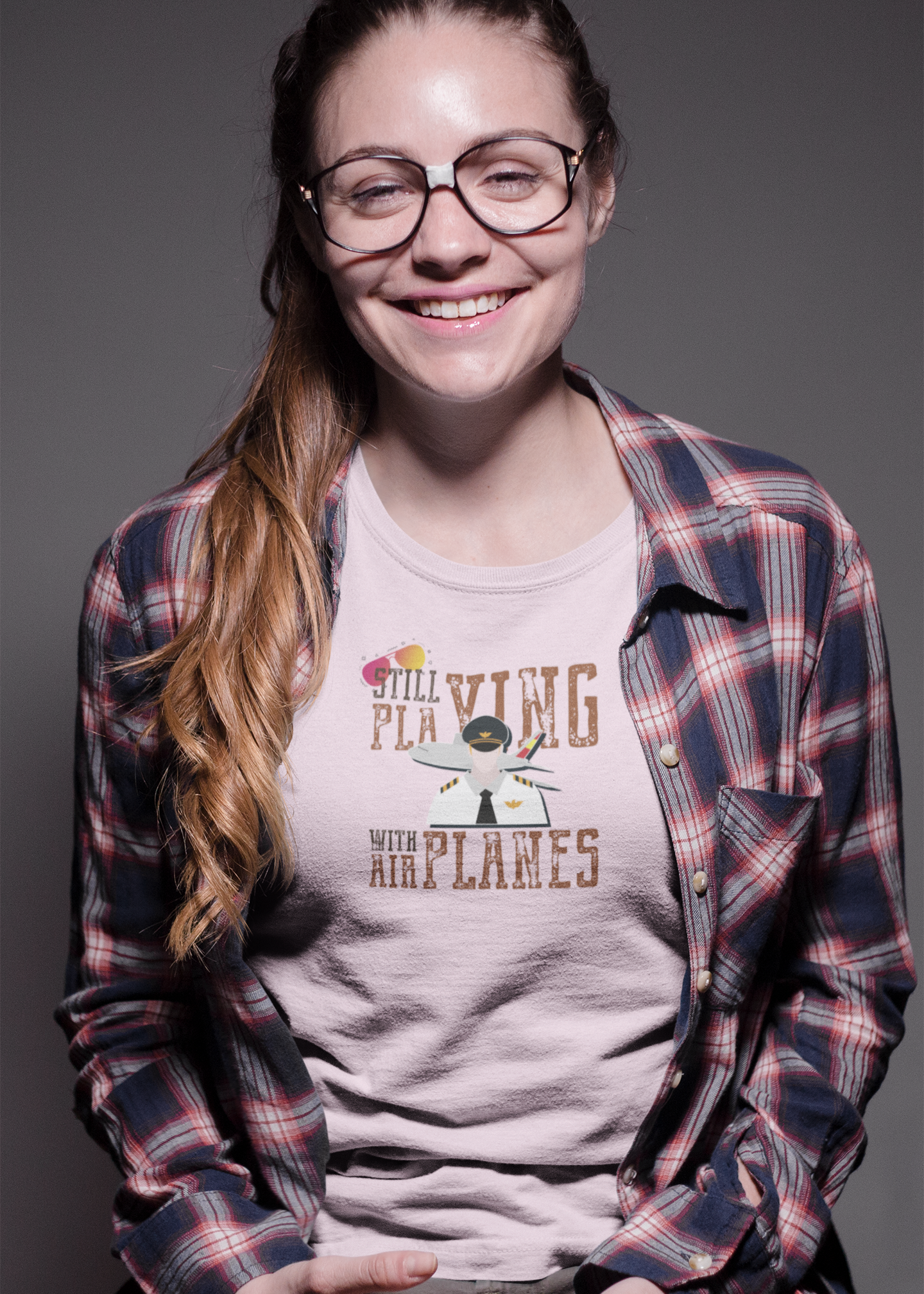 Bilkool Still Playing Planes Cotton Half Sleeve T-Shirt